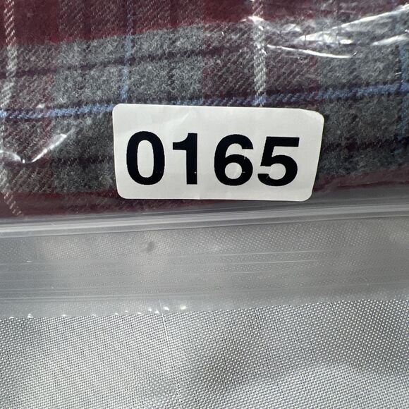 Untuckit Shirt Mens Slim Fit Flannel Red Gray Plaid LS Button Up Cabero Medium - Picture 10 of 10